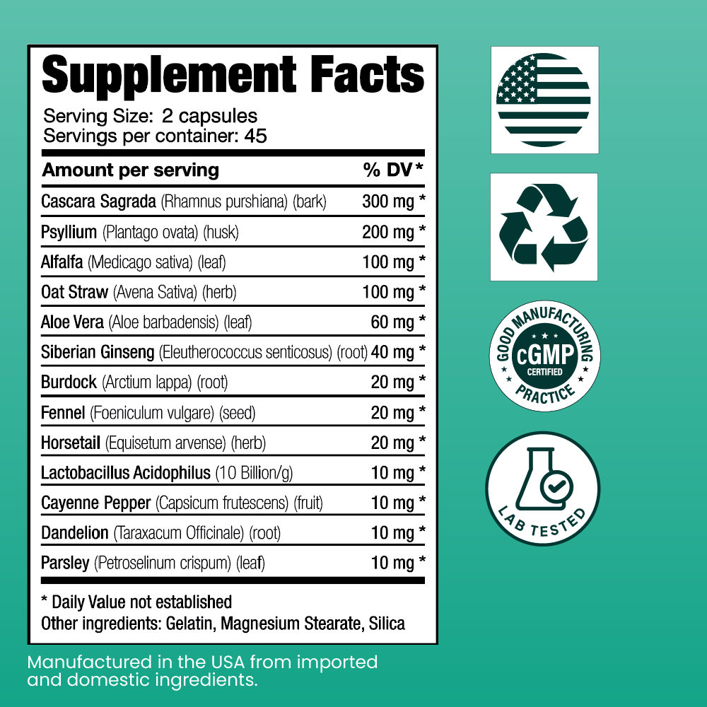 Colon Cleanser 2002, 90 Capsules