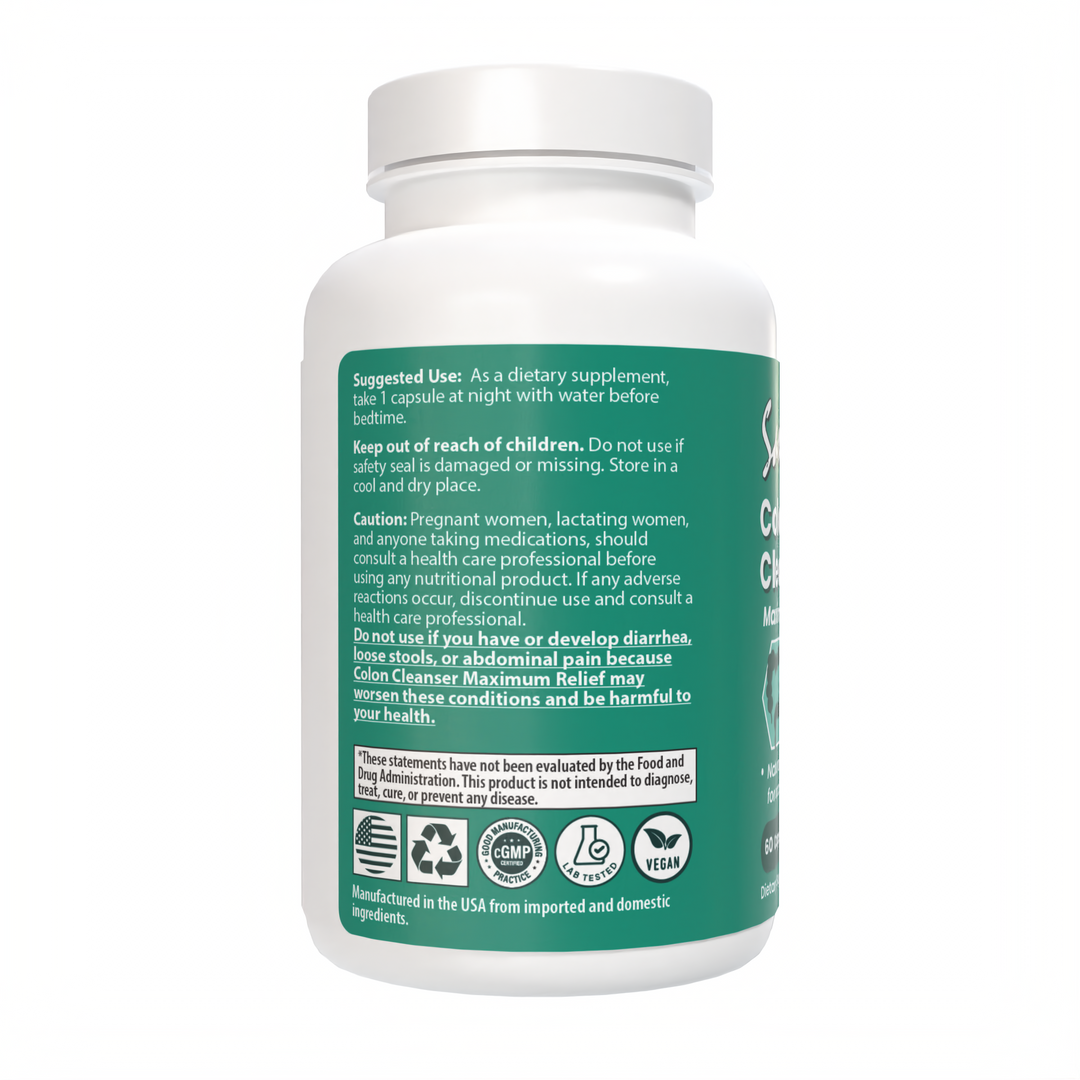 Colon Cleanser Maximum Relief, 60 Capsules
