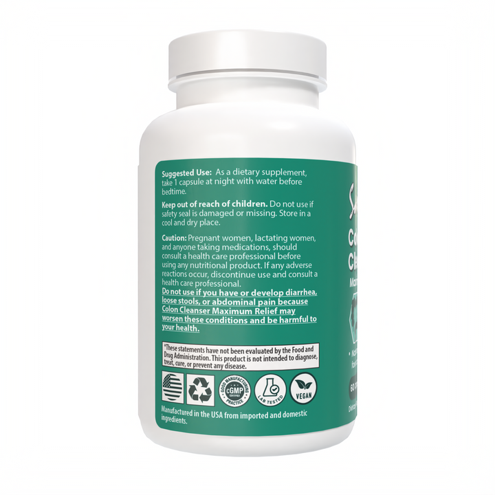 Colon Cleanser Maximum Relief, 60 Capsules
