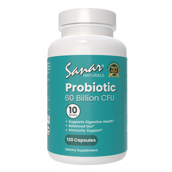 Probiotic - 60 Billion CFU, GLP-1 Support - 120 Capsules