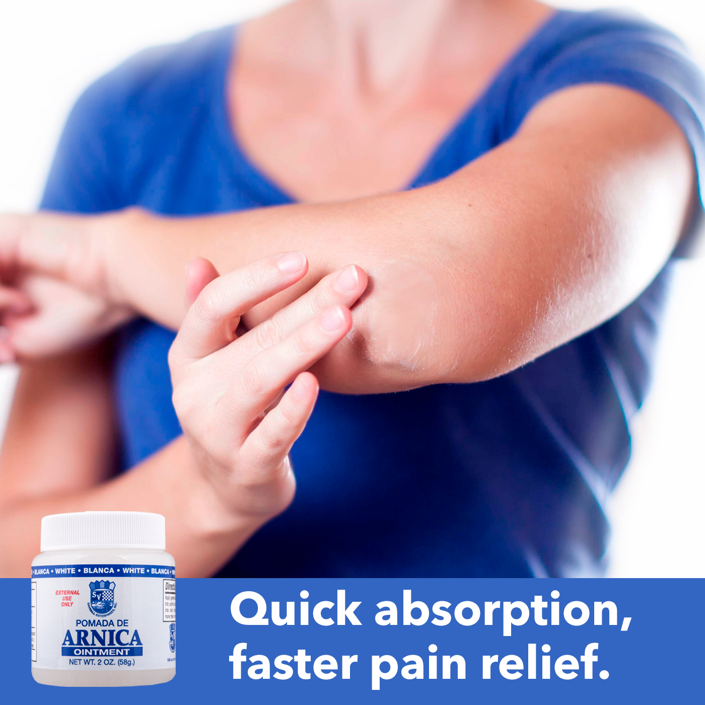 Quick absorption, faster pain relief