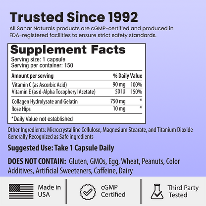 Collagen Wrinkle Formula, 150 Capsules