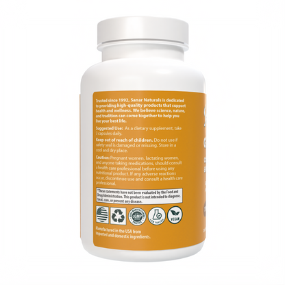 Glucosamine Chondroitin MSM supplement packaging front view joint health formula Sanar Naturals