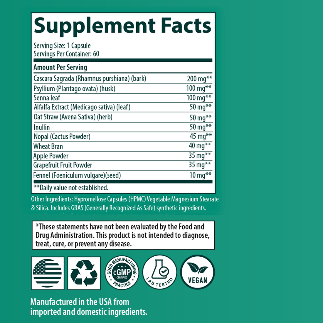 Colon Cleanser Maximum Relief, 60 Capsules