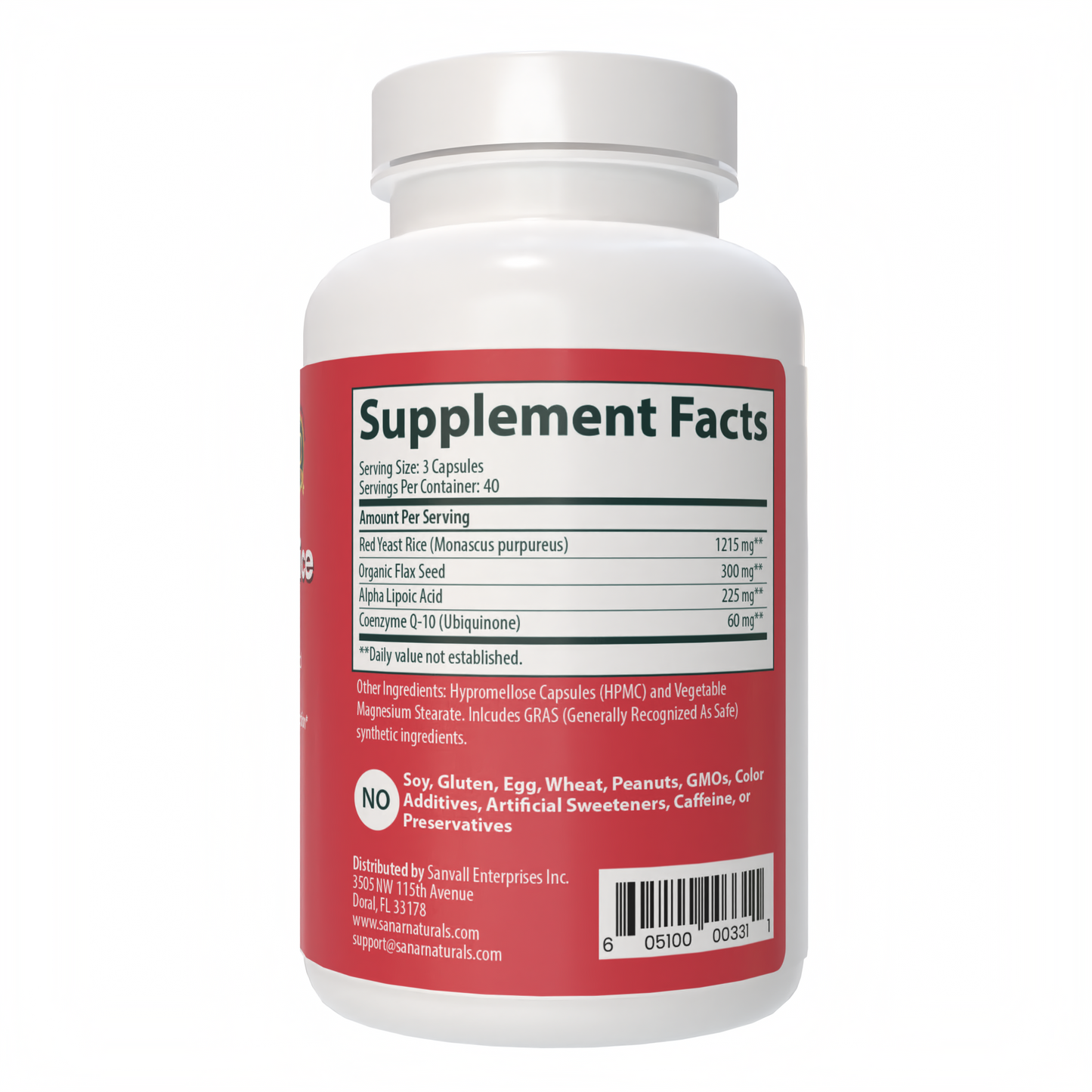 Red Yeast Rice, CoQ10, 120 ct