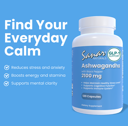 Ashwagandha Supplement side image vegan gluten free non GMO made in USA