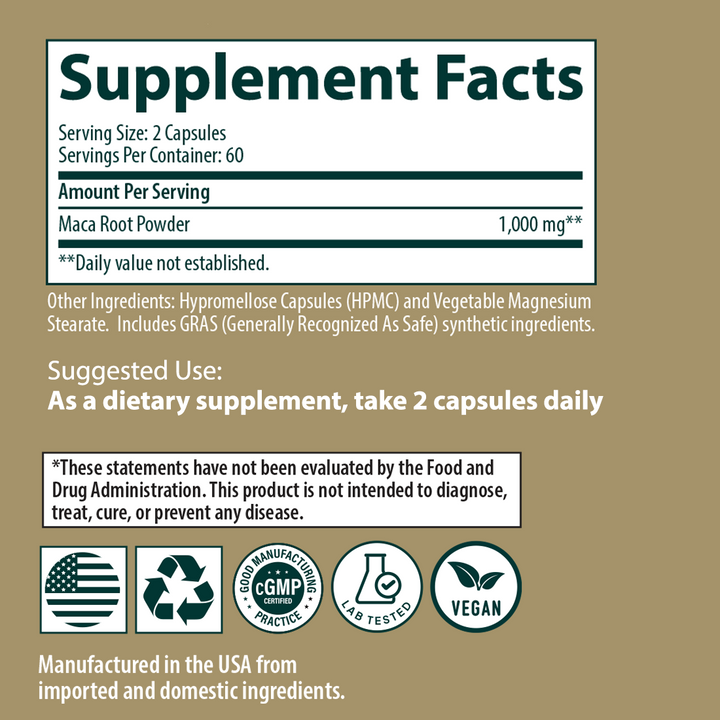 Maca Root Supplement