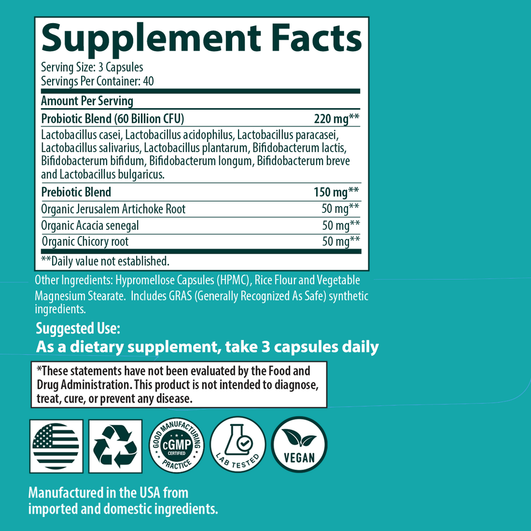 Probiotic - 60 Billion CFU