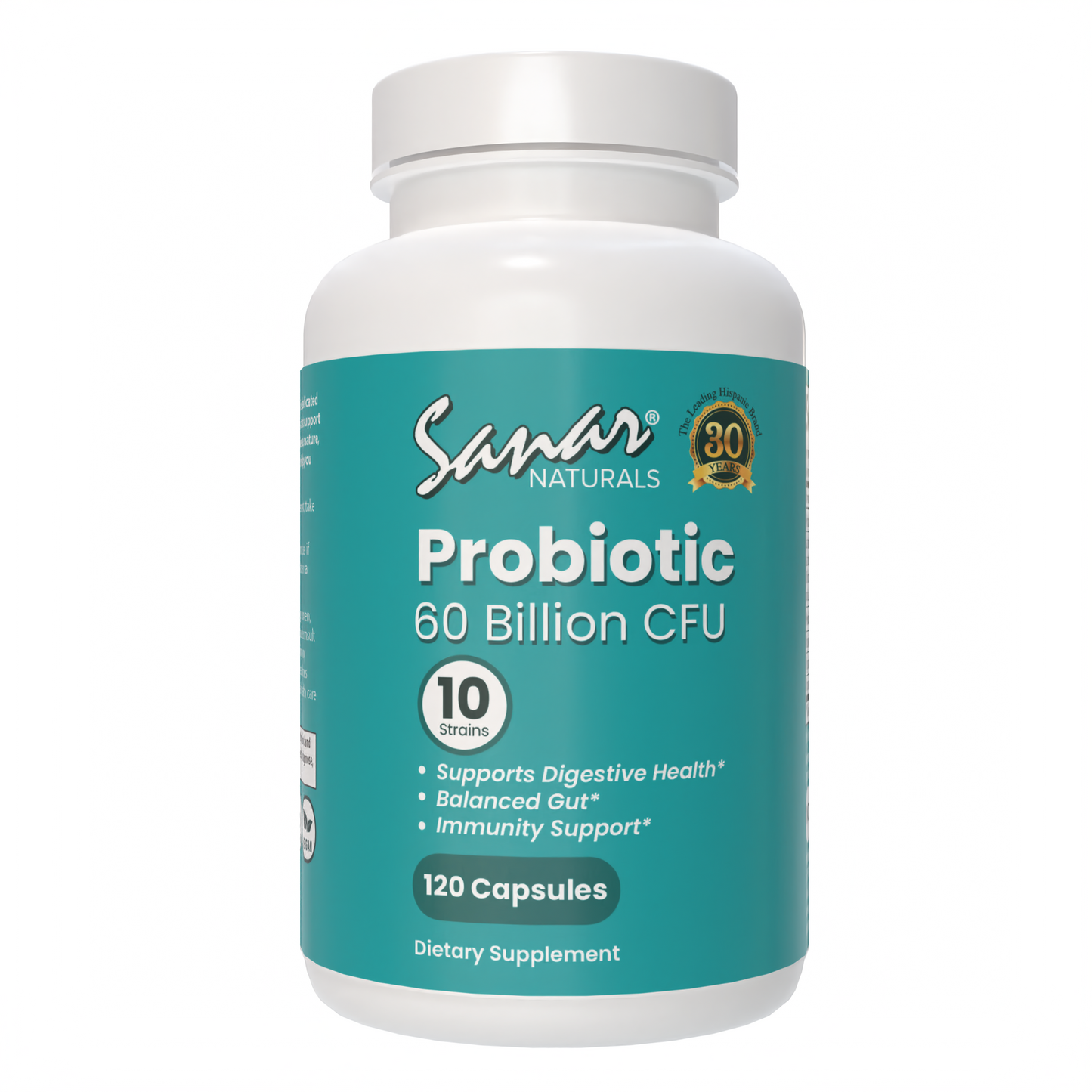 Probiotic 60 Billion CFU Supplement, 120 Capsules