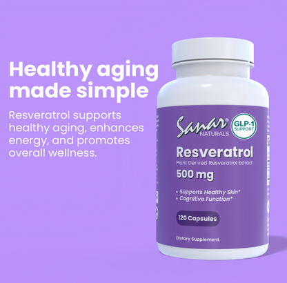 Resveratrol Supplement, 120 Capsules